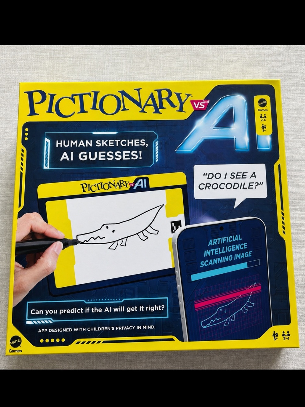 NWT Mattel Pictionary vs
Al Board Game NWT Family Game Ages 8+ 2-4
Players